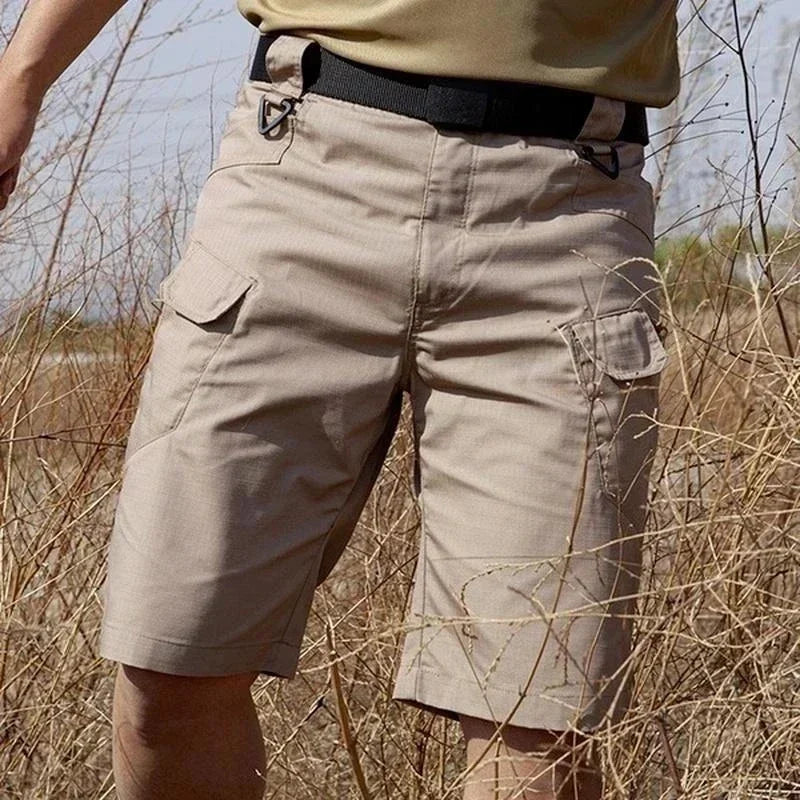 Including Belt Men Hunting Shorts Upgraded Waterproof Quick Dry Multi-pocket Short Pants