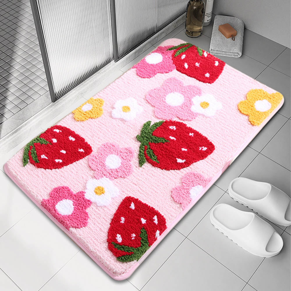 Thick bathroom floor mat