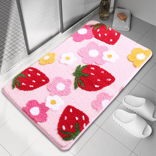 Thick bathroom floor mat