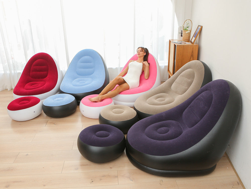 Thicker Inflatable Sofa Lazy Sofa Band Footstool