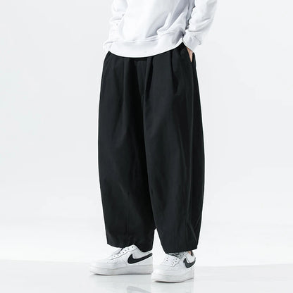 Streetwear Wide Leg Pants Men Fashion Men Trousers Loose Casual Baggy Jogging Sweatpants Male