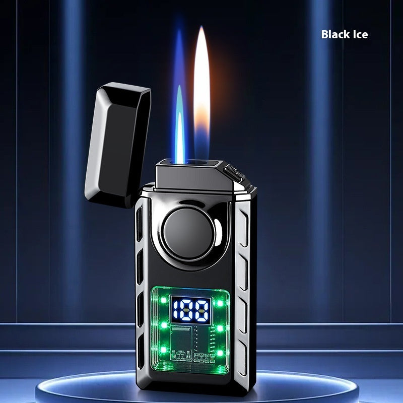 Creative  Intelligent Ignition Power Display Double Fire Cigarette Lighter