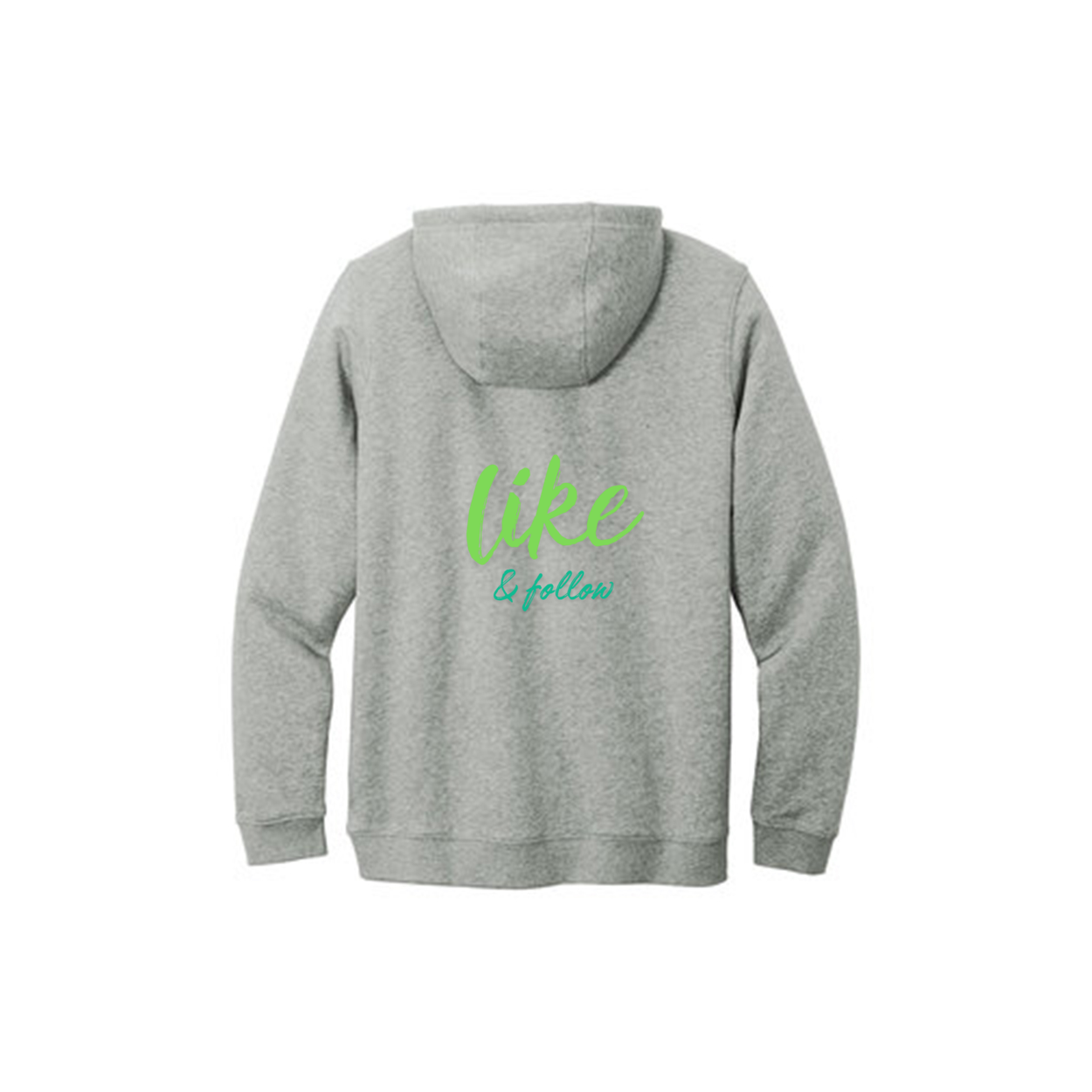 Nike Club Fleece Pullover Hoodie "Like and Follow"