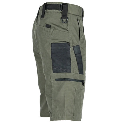 Summer Tactical Shorts Men Quick Dry Cargo Shorts Multi-Pocket Wear-Resistant Waterproof