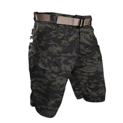 Including Belt Men Hunting Shorts Upgraded Waterproof Quick Dry Multi-pocket Short Pants