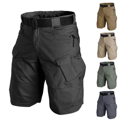 Summer Waterproof Quick Dry Multi-pocket Shorts Men Cargo Shorts Tactical Short Pants Men's