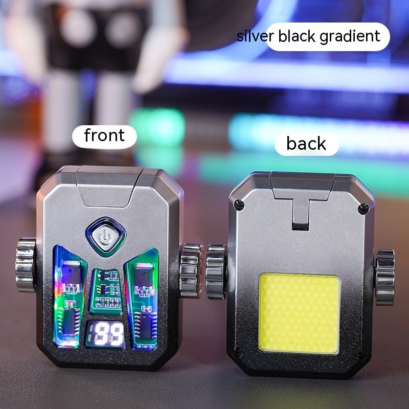 Personalized Fingertip Decompression Gyro Double  Charging Lighter