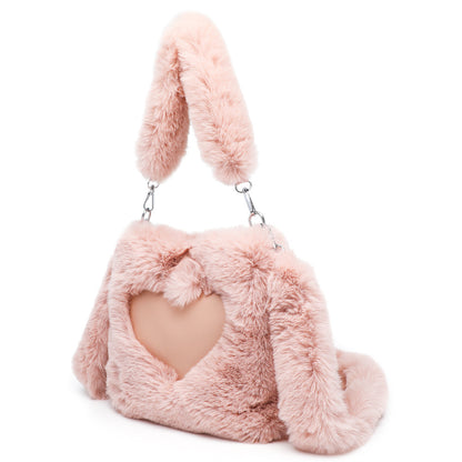 Fluffy Shoulder Bag Top-handle Bag Female Autumn Winter Handbag Plush Tote Girls Fashion Shopping Bags Handbags For Women