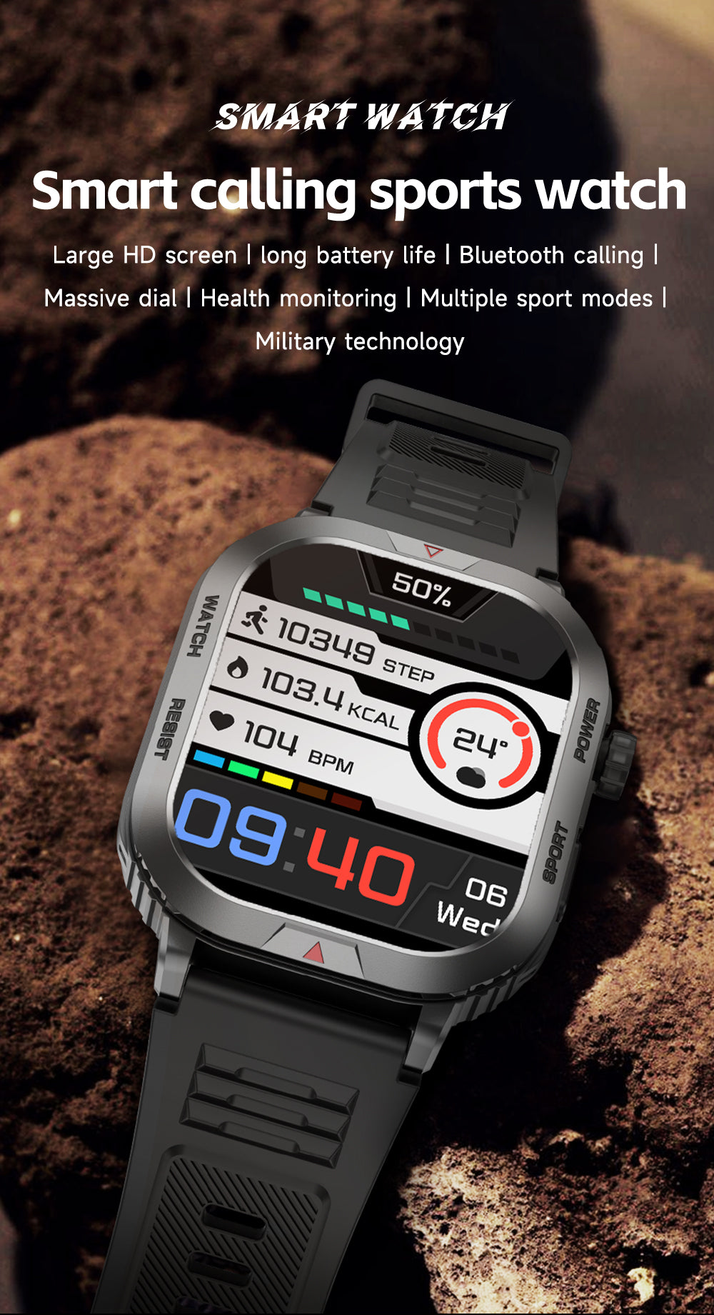 Multifunction Men's Smart Calling Sports watch