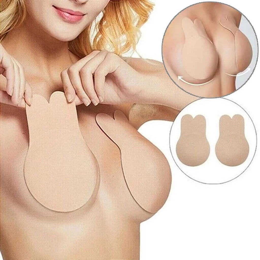 Bra Sticker Raises Breast Invisible Pushup Rabbit Ear