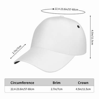 Curved Brim Baseball Cap (AOP Sublimated)