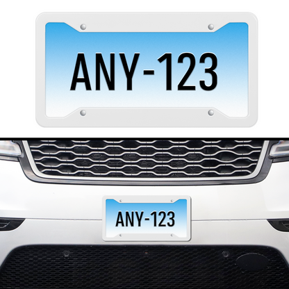 Customized License Plate Frames