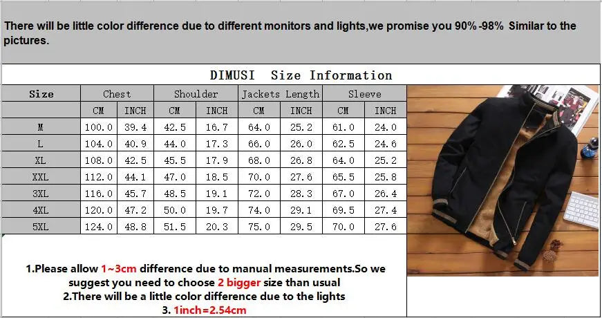 Autumn Men's Bomber Jackets Casual Male Outwear Fleece Thick Warm Windbreaker Jacket