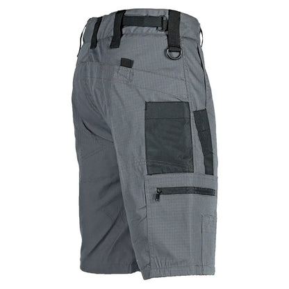 Summer Tactical Shorts Men Quick Dry Cargo Shorts Multi-Pocket Wear-Resistant Waterproof