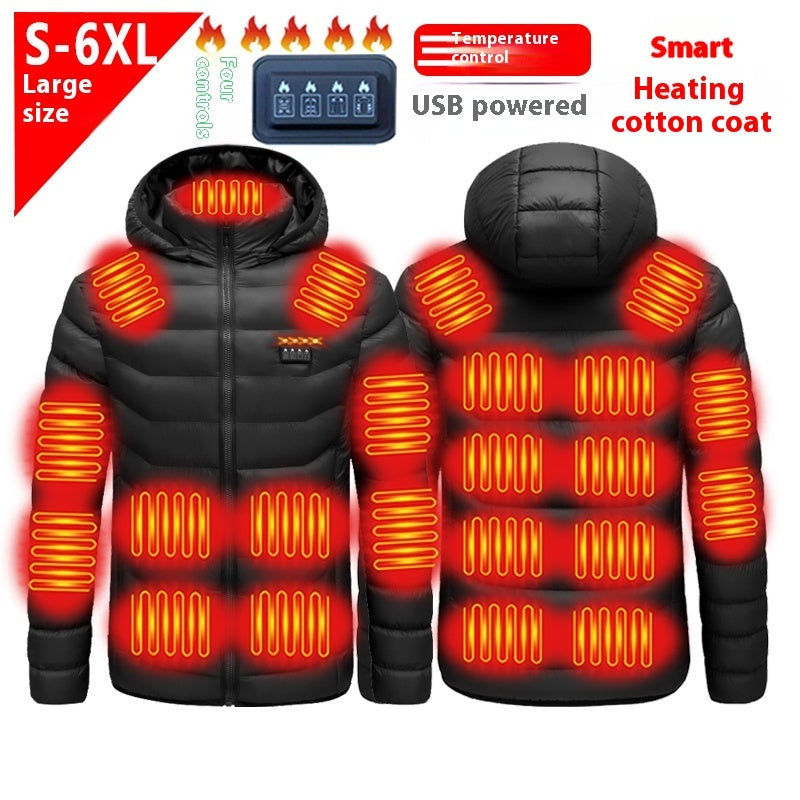 District 21 Heating Cotton-padded Clothes Men's Intelligent Charging Constant Temperature