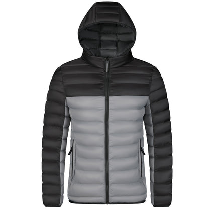 Men's Color Matching Coat Cotton-padded Jacket