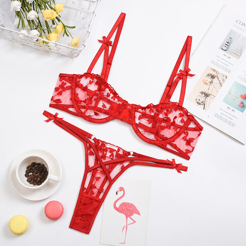 Sexy Underwear Women's Lace Sexy Underwear Underwear Set Exotic Clothing Embroidered Underwear Women's Set