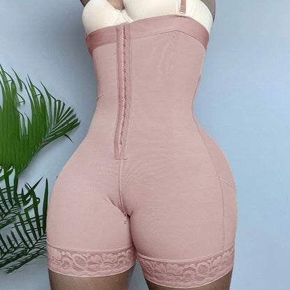 Shapewear One-piece Fajas Crotch Zipper Plus Size Butt-lift Underwear