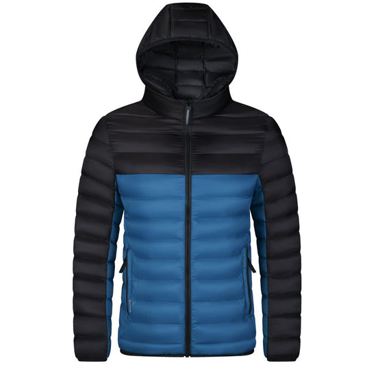 Men's Color Matching Coat Cotton-padded Jacket