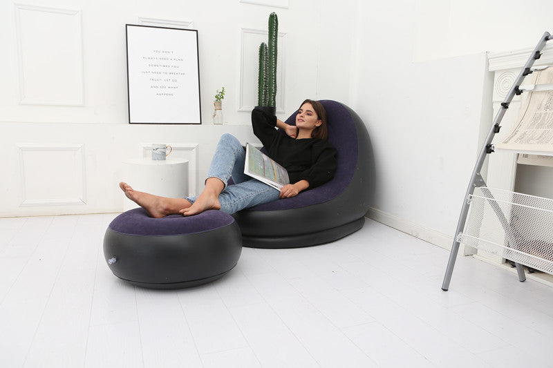 Thicker Inflatable Sofa Lazy Sofa Band Footstool