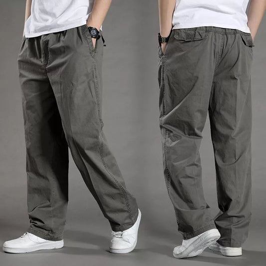 Men's Cargo Pants Summer Spring Cotton Work Wear New In Large Size 6XL Casual Climbing