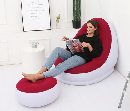 Thicker Inflatable Sofa Lazy Sofa Band Footstool