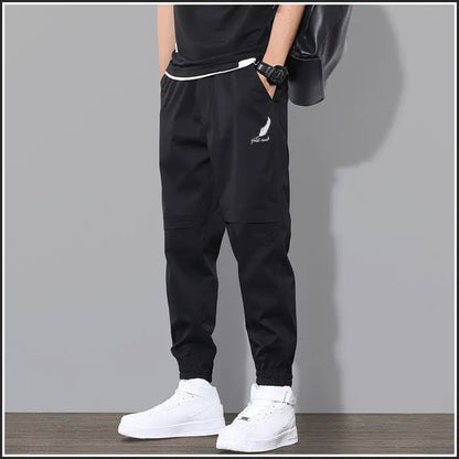 Men Cargo Pants Spring Autumn Casual Loose Elastic Outdoor Sports Trousers Male Slim Fit Casual