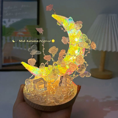 Water Moon Butterfly Small Night Lamp Atmosphere Handicraft DIY Material