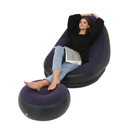 Thicker Inflatable Sofa Lazy Sofa Band Footstool