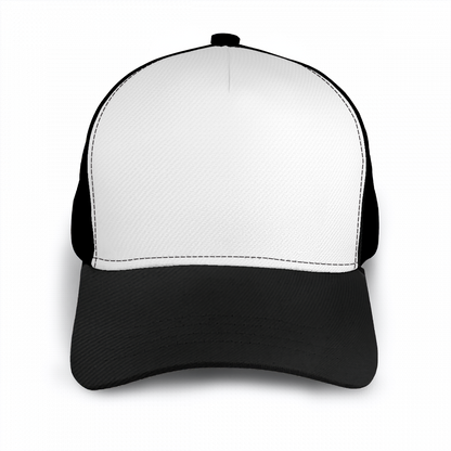 Gorra de béisbol con visera curva y costuras