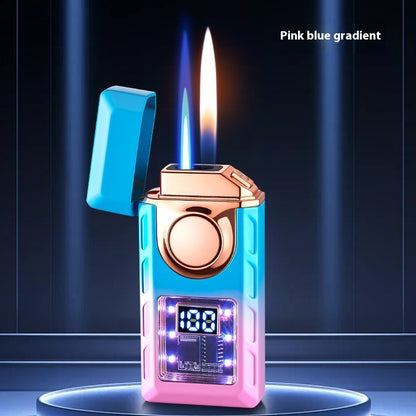 Creative  Intelligent Ignition Power Display Double Fire Cigarette Lighter