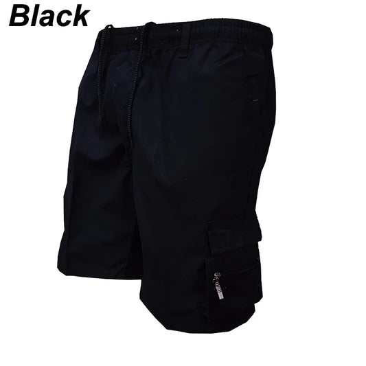 Summer Loose Pockets Men Cargo Shorts New Work Casual Short