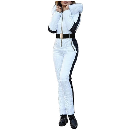 Winter Ski Suit For Women Warm Waterproof Snow Overalls Outdoor Sports Ski Jumpsuit One Piece