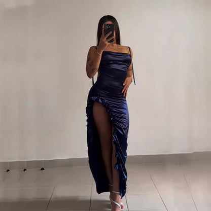 Summer High-grade Y2g Sexy Backless Spaghetti Straps Hot Girl Dress