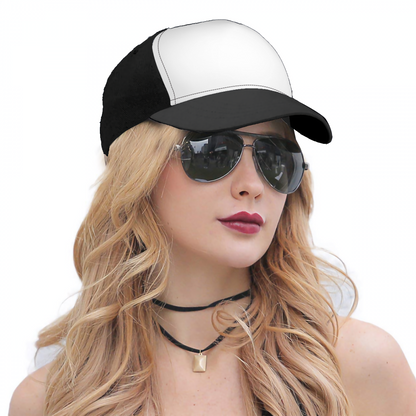 Gorra de béisbol con visera curva y costuras