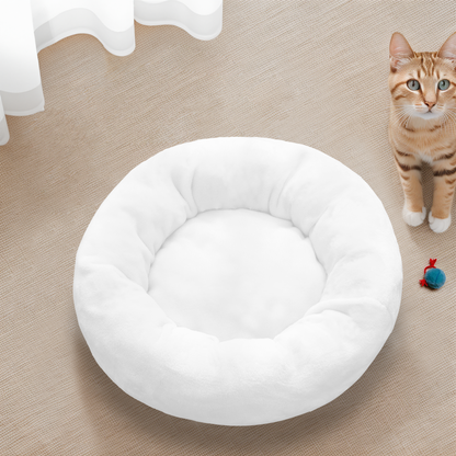 Pet Flannel Round Pet Bed (15X15in)