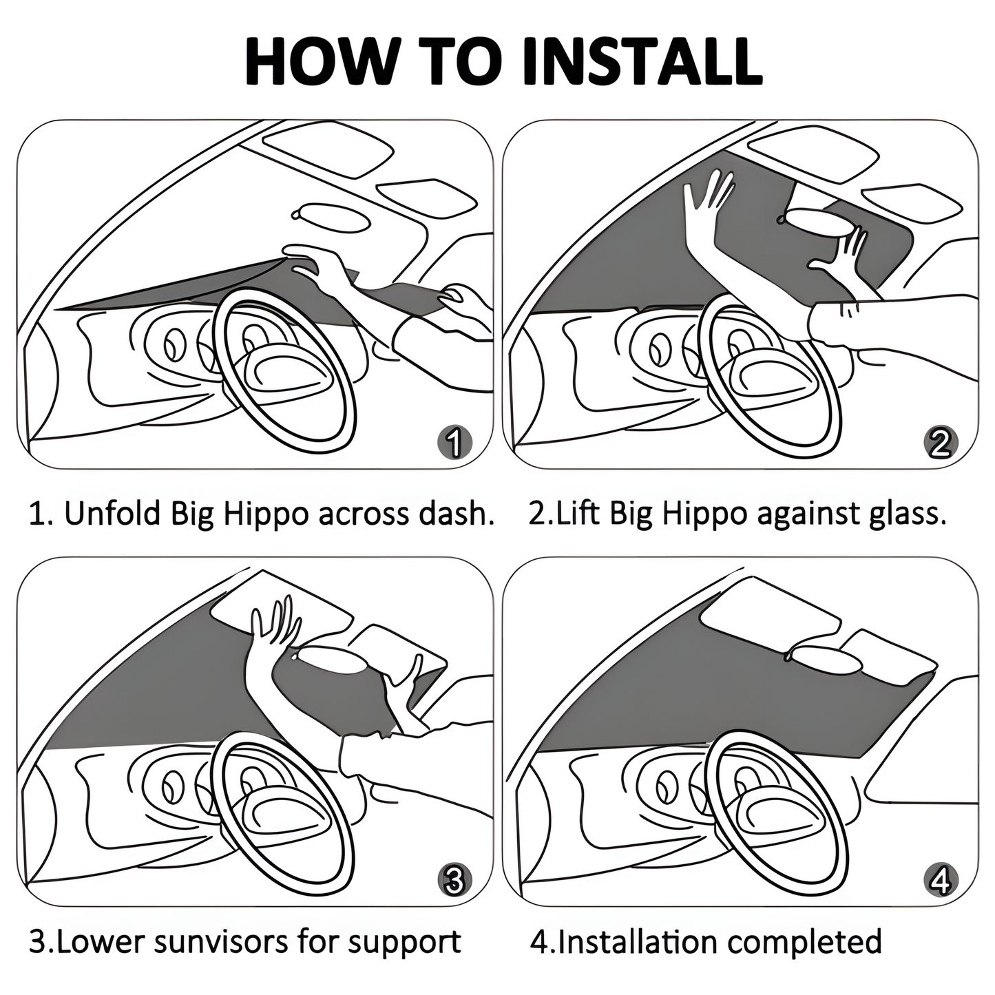 Car Windshield Sunshade (multi-size)